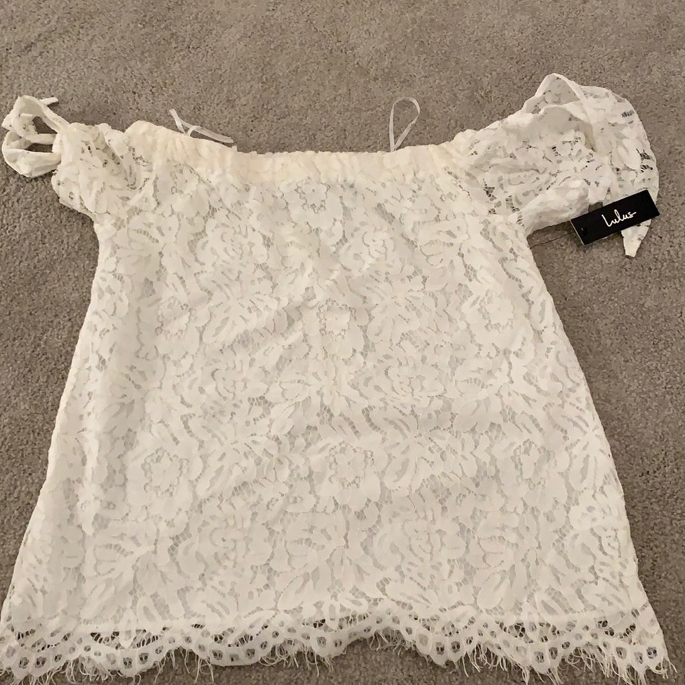 BNWT White off the shoulder top